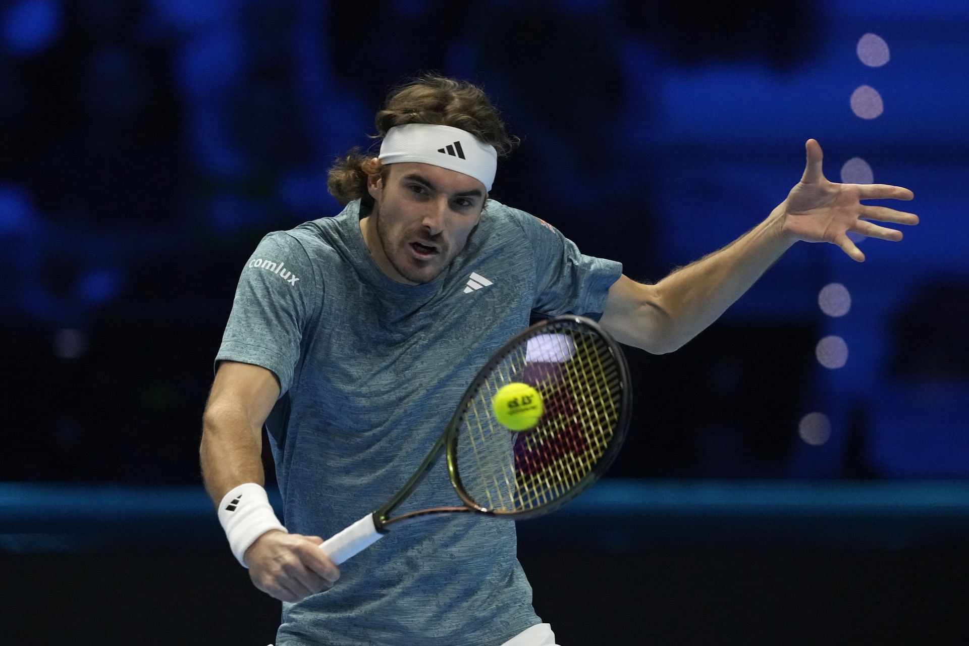 Stefanos Tsitsipas pictured at the 2023 ATP Finals in Turin.