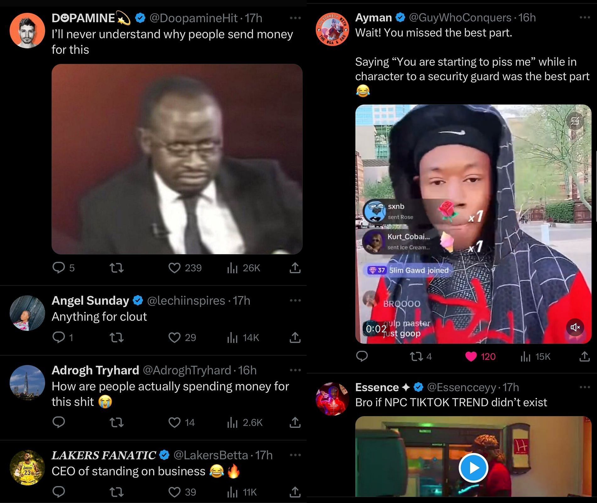 Fans react to the viral clip (Image via X/@DramaAlert)