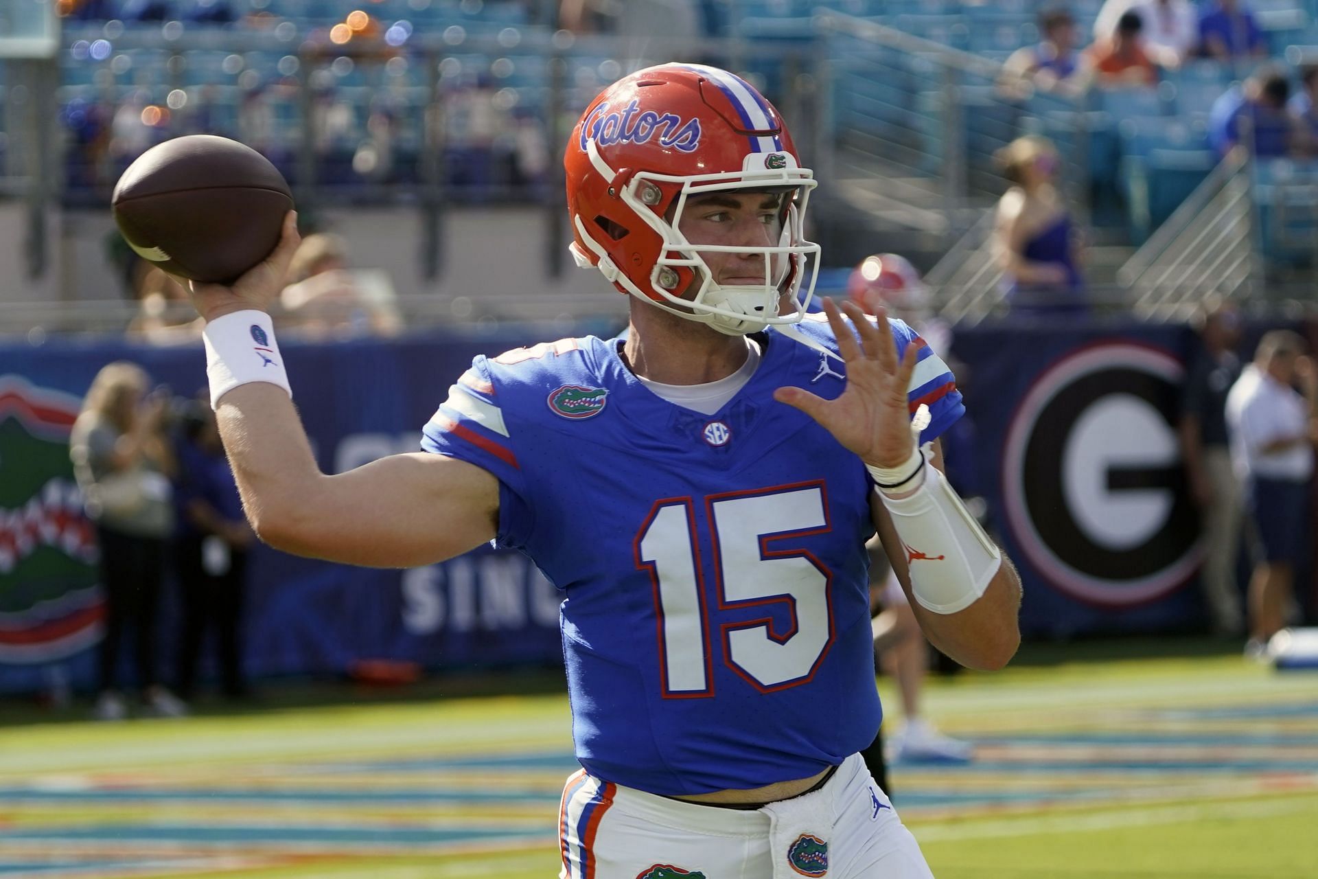 Gators QB Graham Mertz celebrates one-year anniversary with supermodel ...