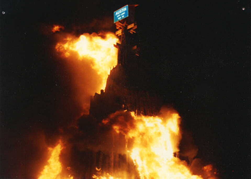 The Bonfire was an annual Texas A&amp;M tradition