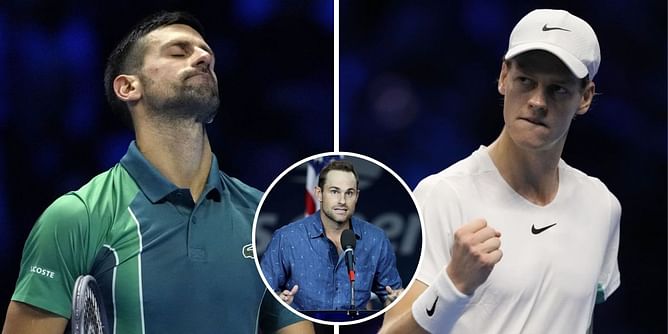 "Novak Djokovic doesn't often play that well and find the wrong side of it" - Andy Roddick on Serb's ATP Finals loss to Jannik Sinner