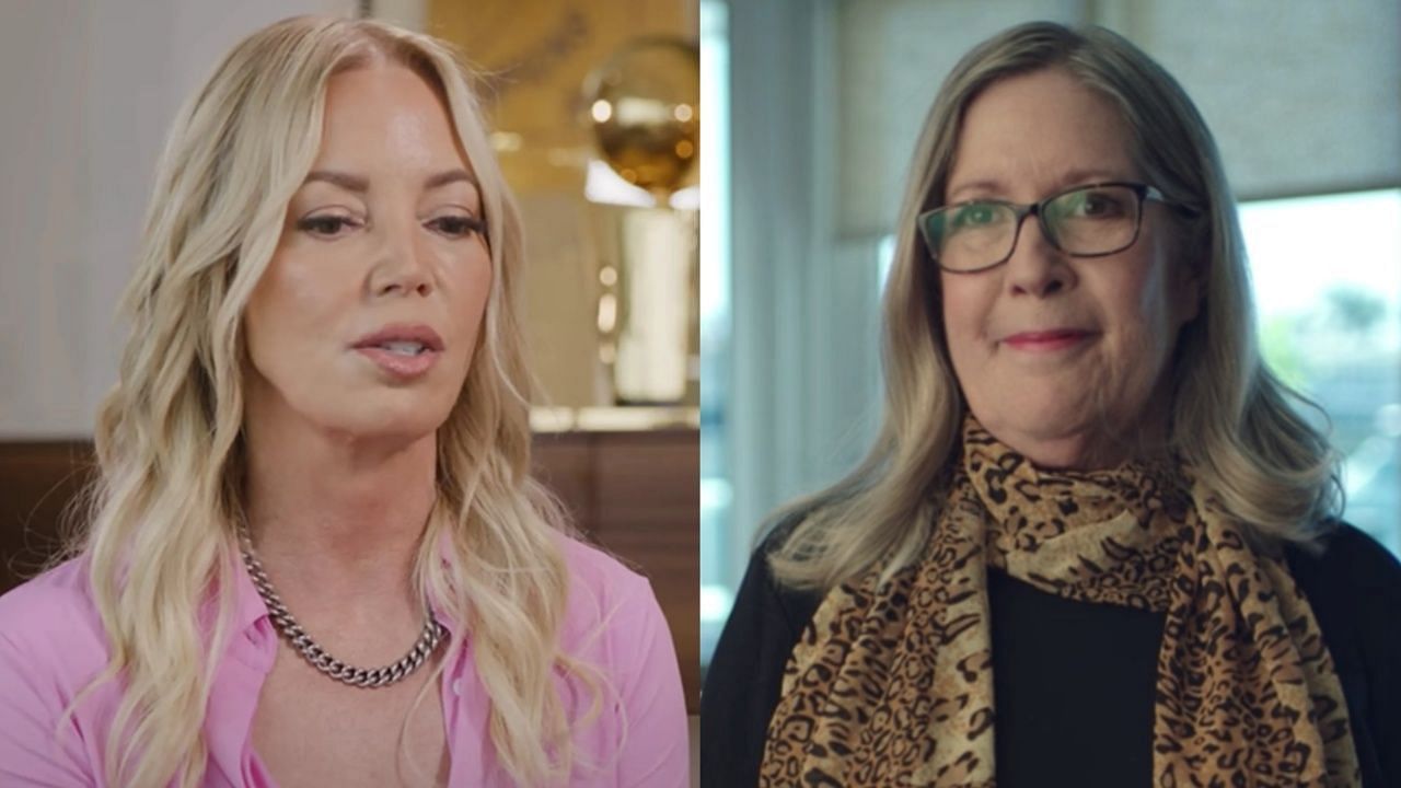 Jeanie Buss and her long lost sister Lee Kloss, aka Marie Buss.
