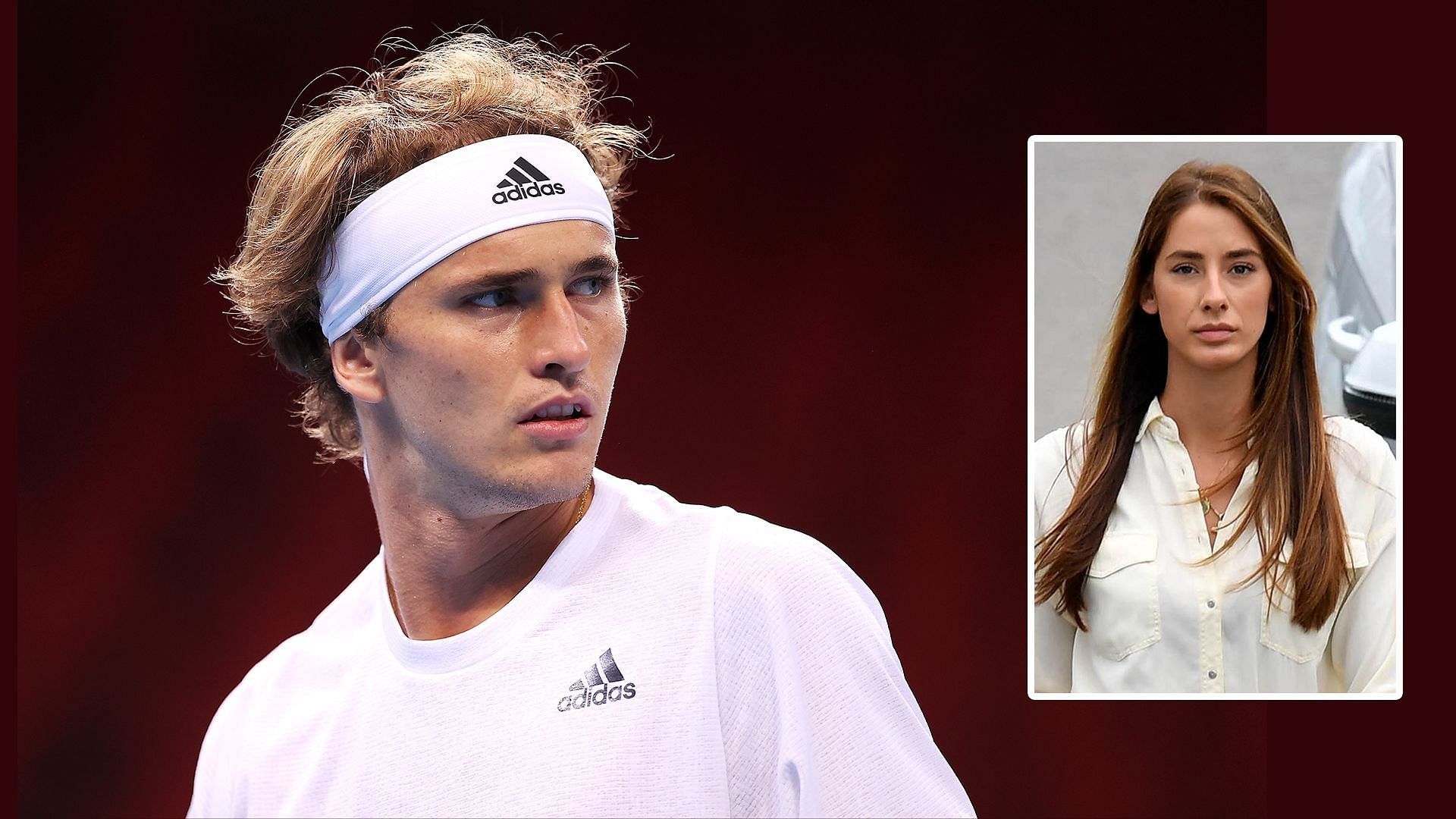 Alexander Zverev and Brenda Patea (inset)