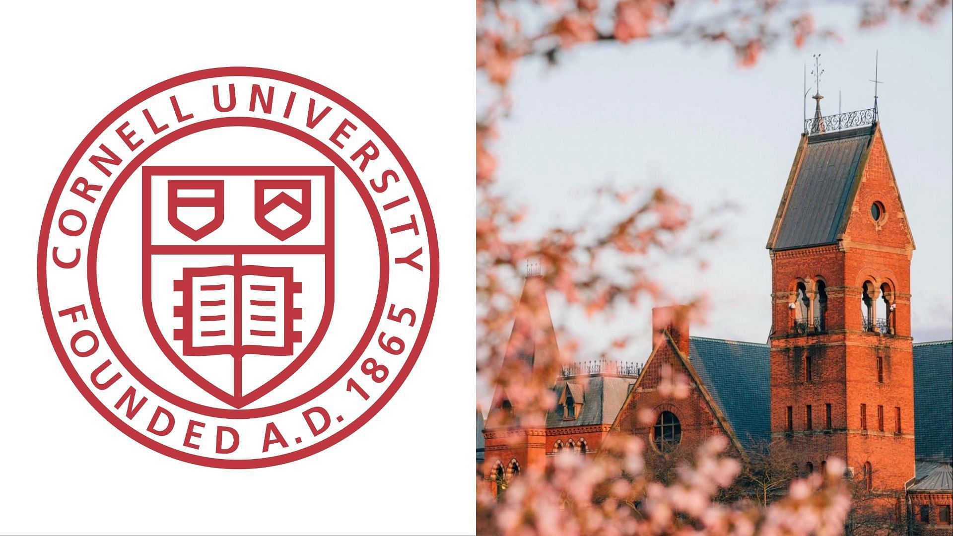 Cornell University cancels classes over antisemitic threats. (Images via brand.cornell.edu/logos &amp; Instagram/@cornelluniversity)