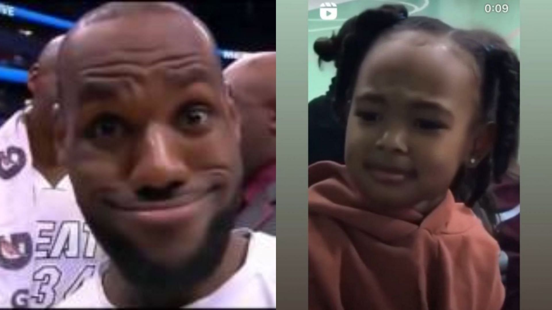 Zhuri James imitates her father LeBron James