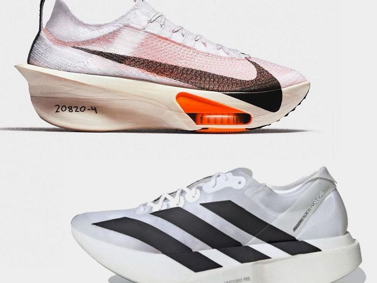 AlphaFly 3 by Nike vs Adidas Adios Pro Evo 1 (Image via Sneaker News)