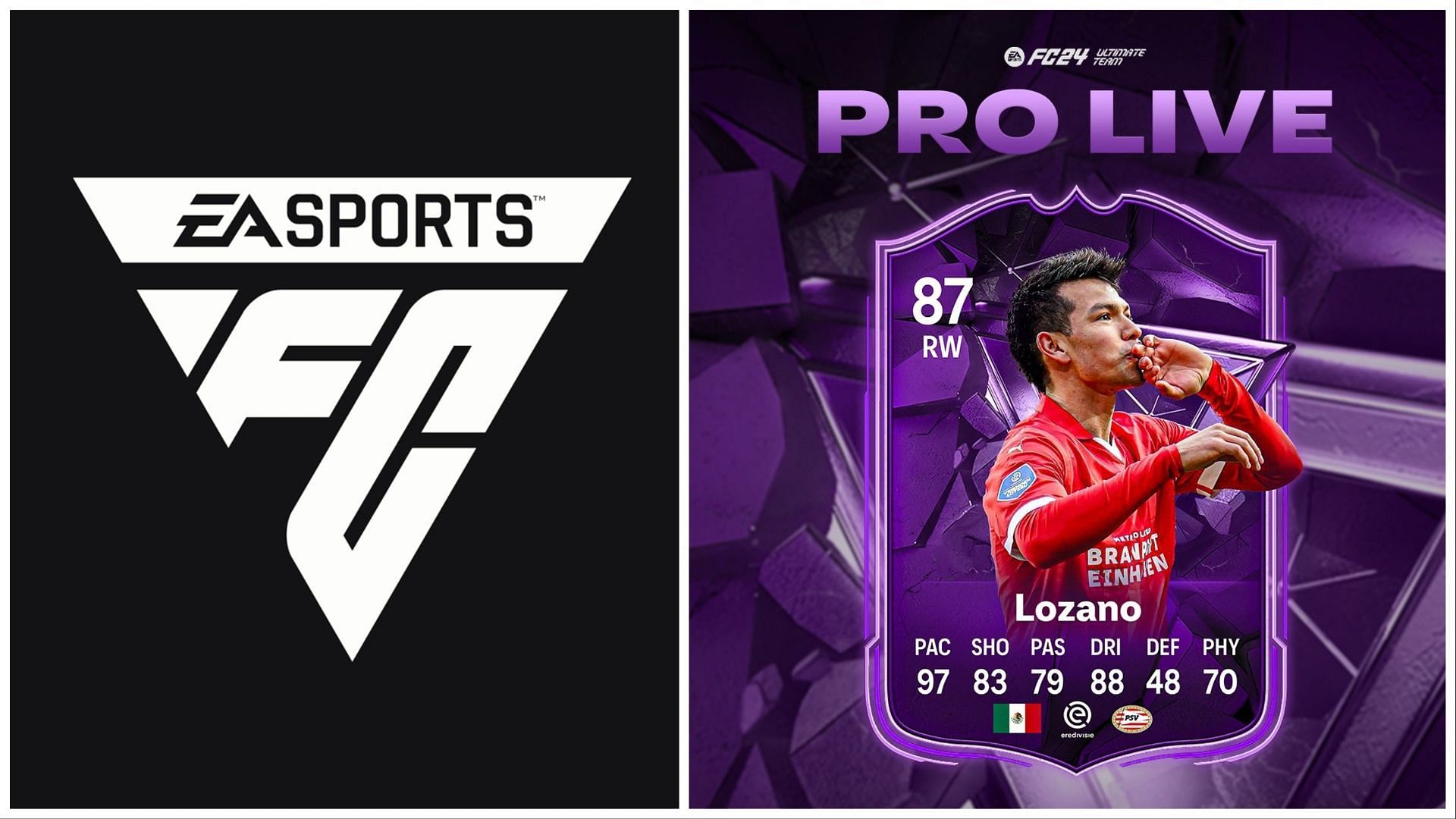 FC Pro Live Lozano has been leaked (Images via EA Sports and Twitter/FUT Sheriff)