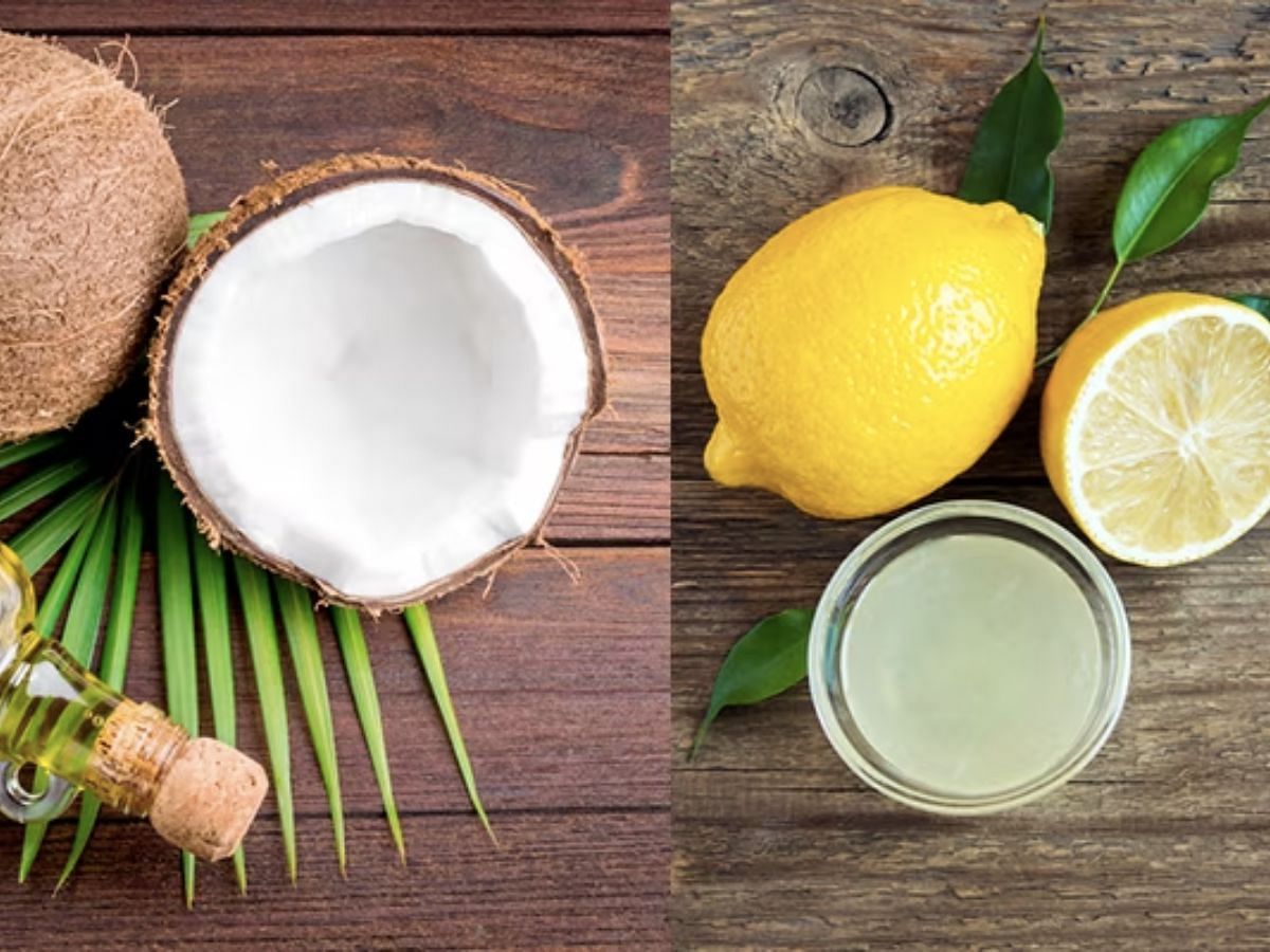 Coconut Oil And Lemon Juice (Image via Freepik)