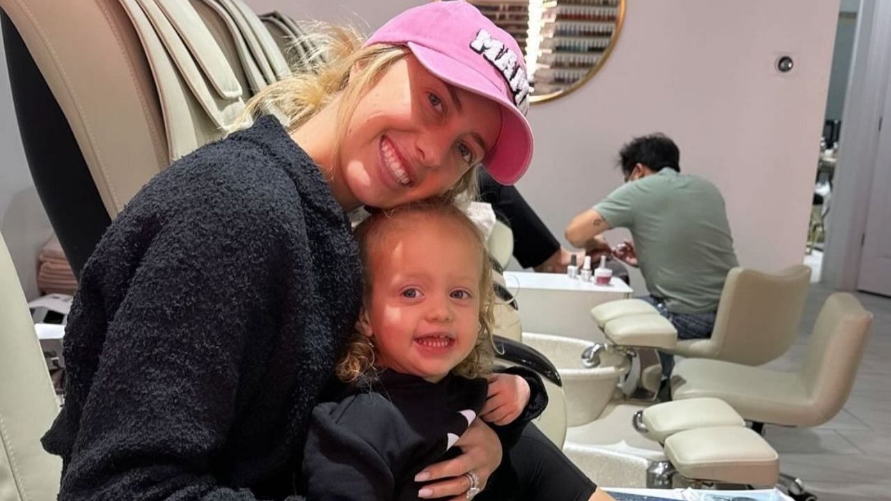 Brittany Mahomes and her daughter, Sterling Skye, had their nails done. (Image credit: @brittanylynne on Instagram)