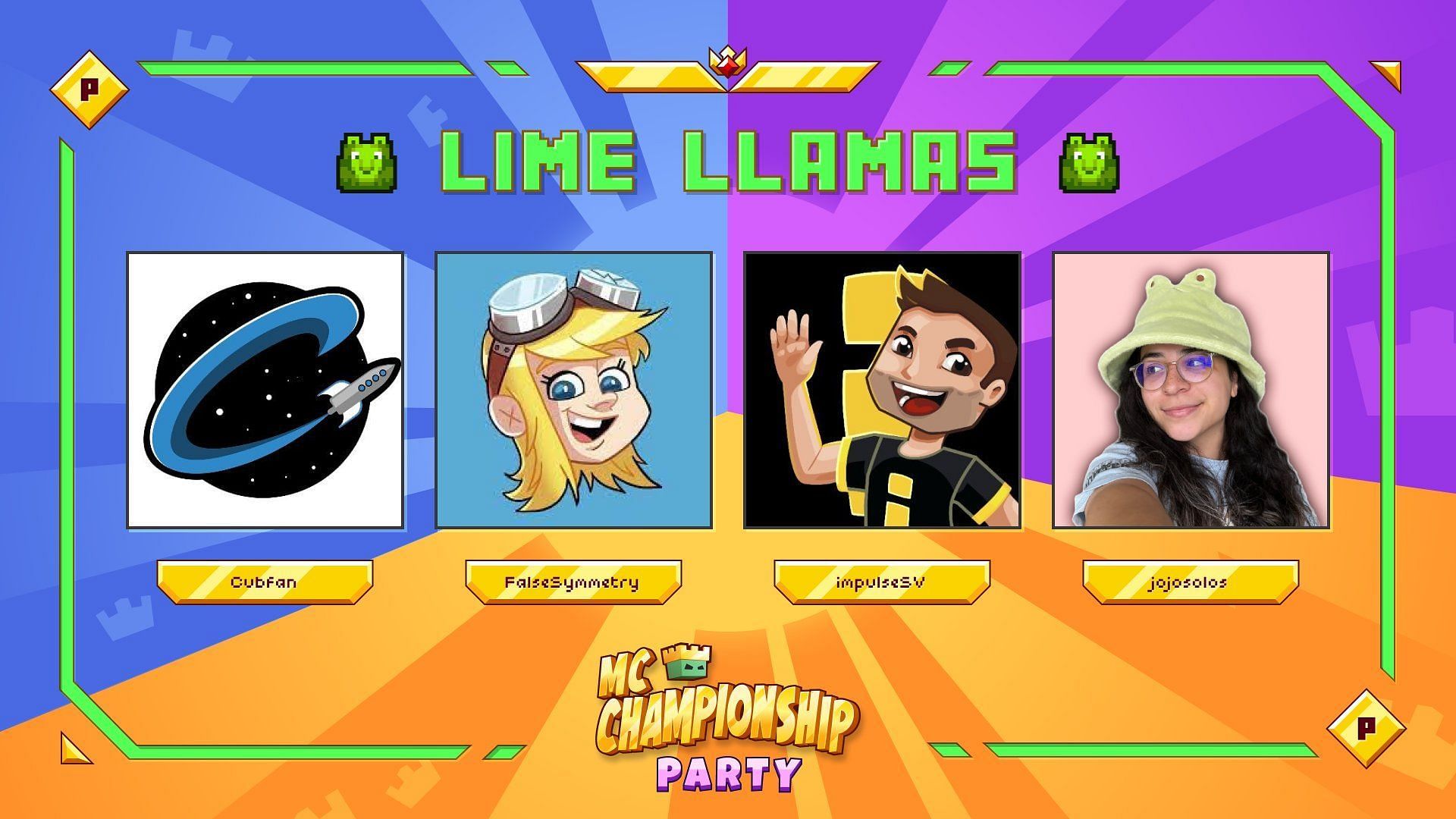 The Lime Llamas for MCC Party (Image via Noxcrew)