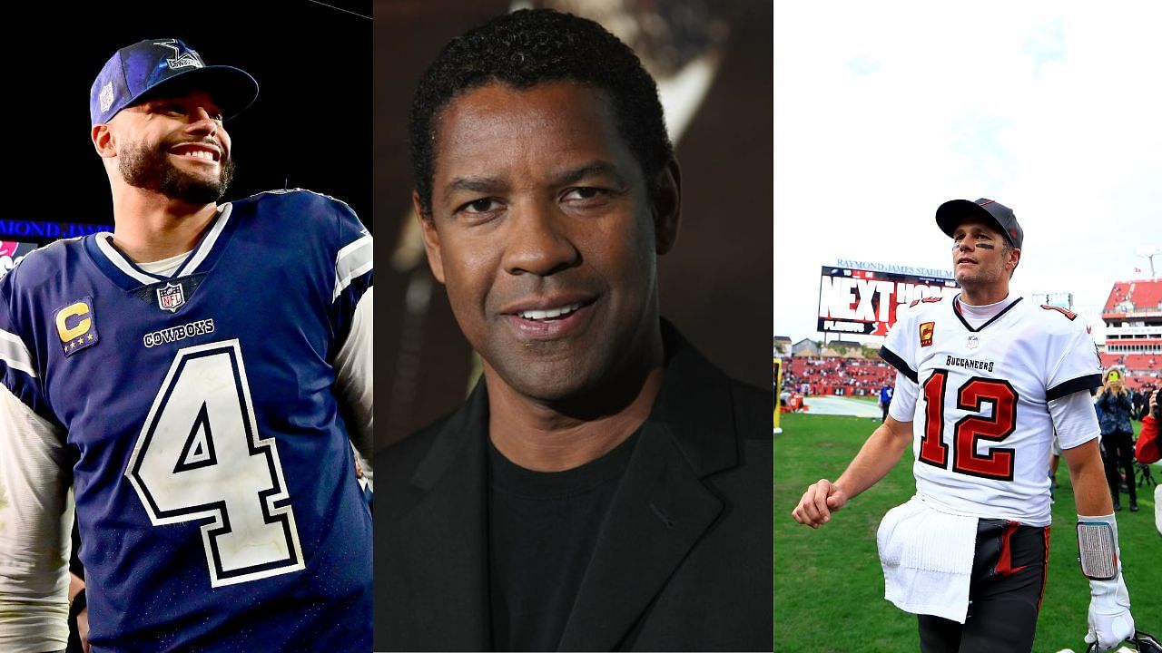 Denzel Washington discussed the Cowboys with Tom Brady