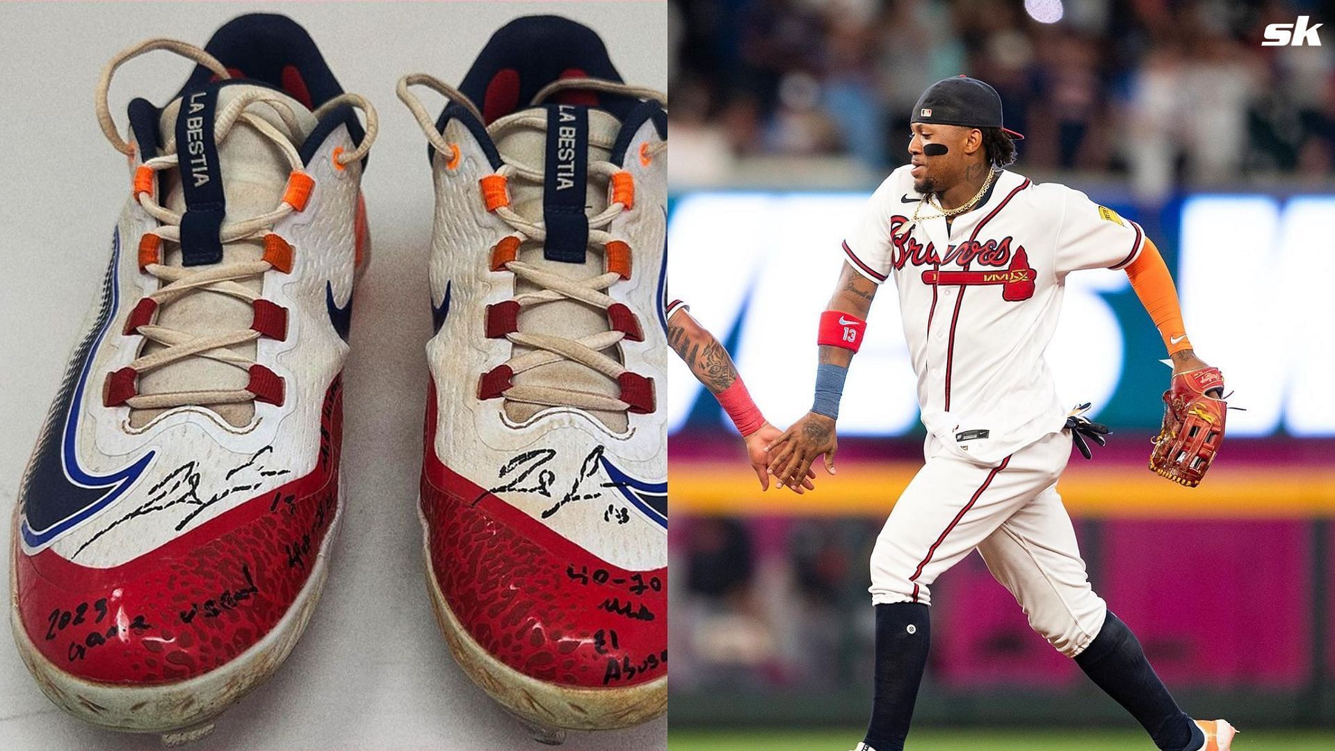 Ronald Acuna Jr. launches game-worn cleats giveaway