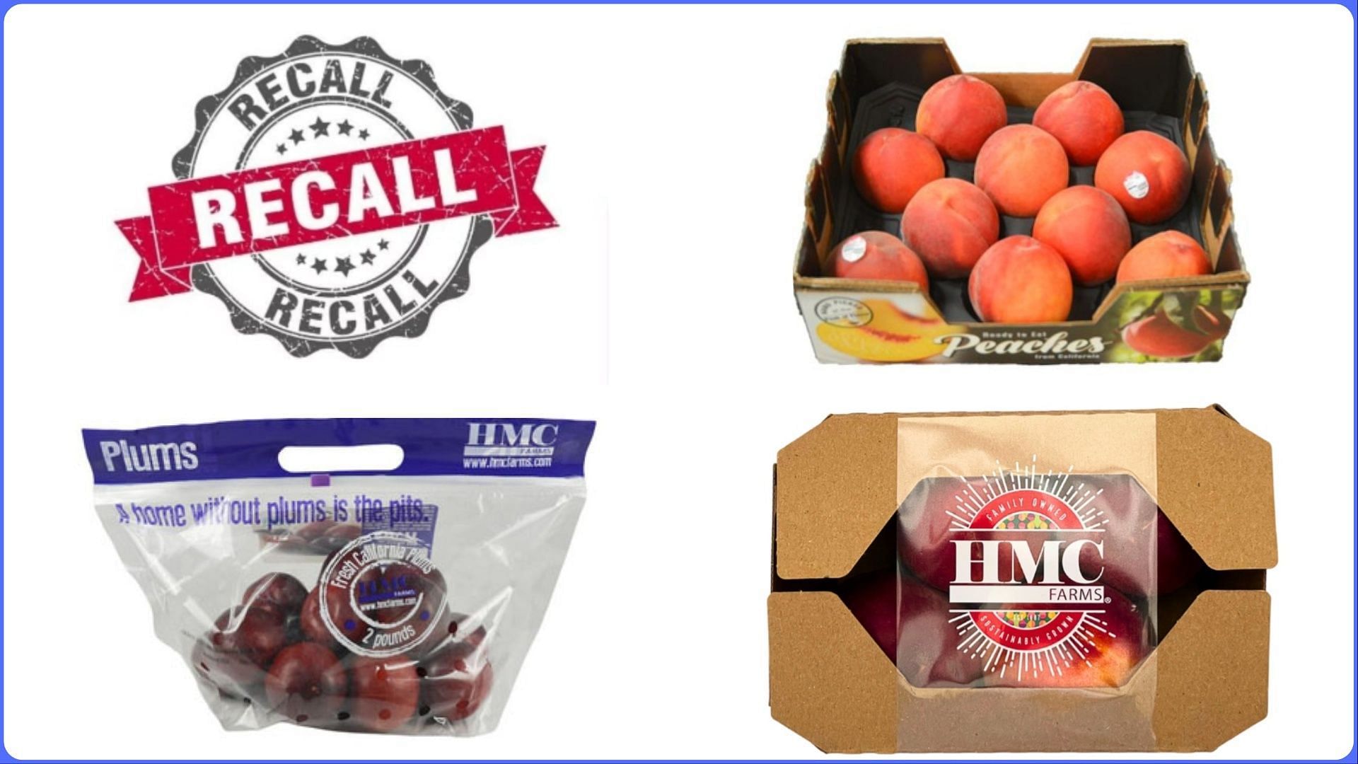 HMC Farms recalls peaches, plums, and nectarines over Listeria concerns (Image via FDA)