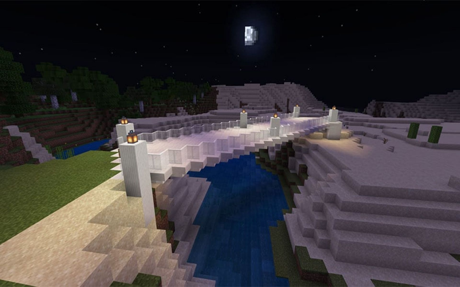 Using dark and light contrast can easily enhance a build visually (Image via Mojang)