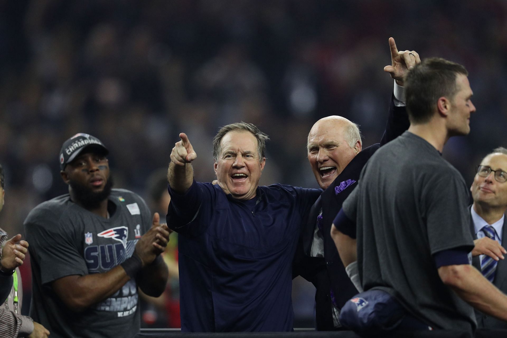 Bill Belichick after the Patriots won Super Bowl LI in February 2017