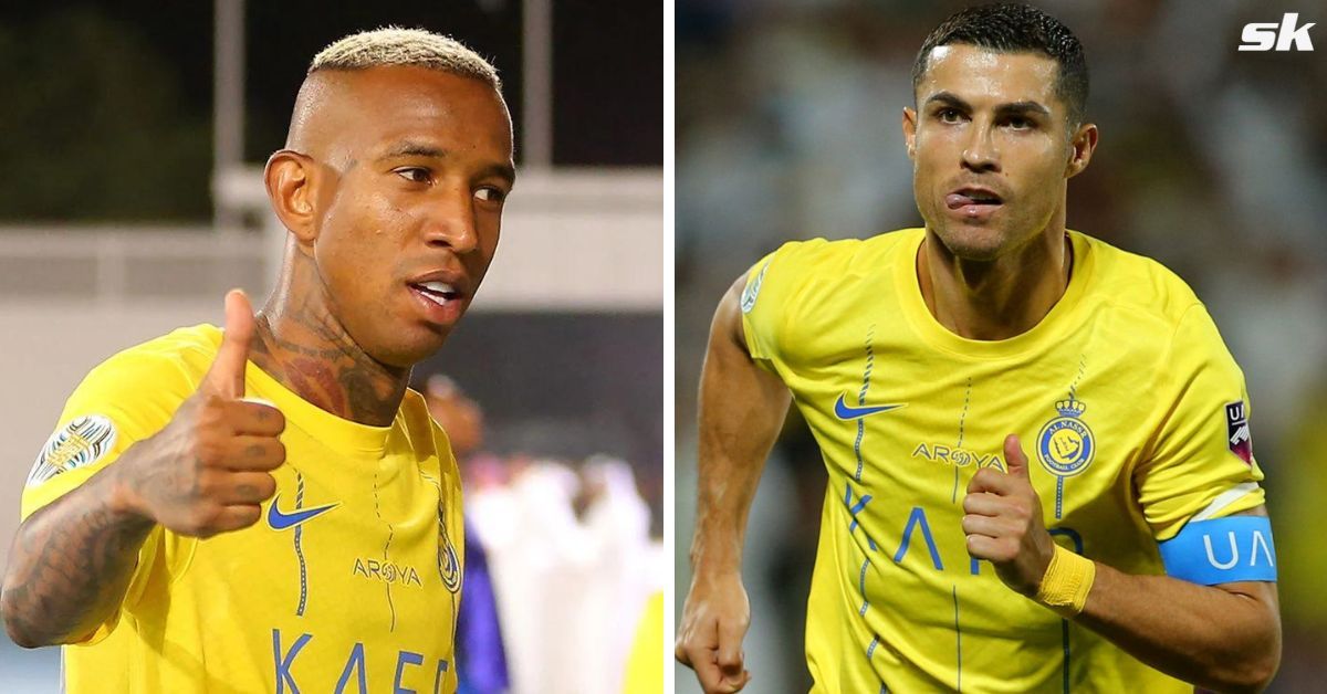 Cristiano Ronaldo (right) was not in action for Al-Nassr on Tuesday.