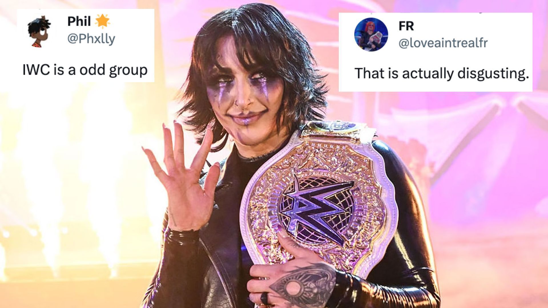 "That is actually disgusting" WWE fans react to unique Rhea Ripley