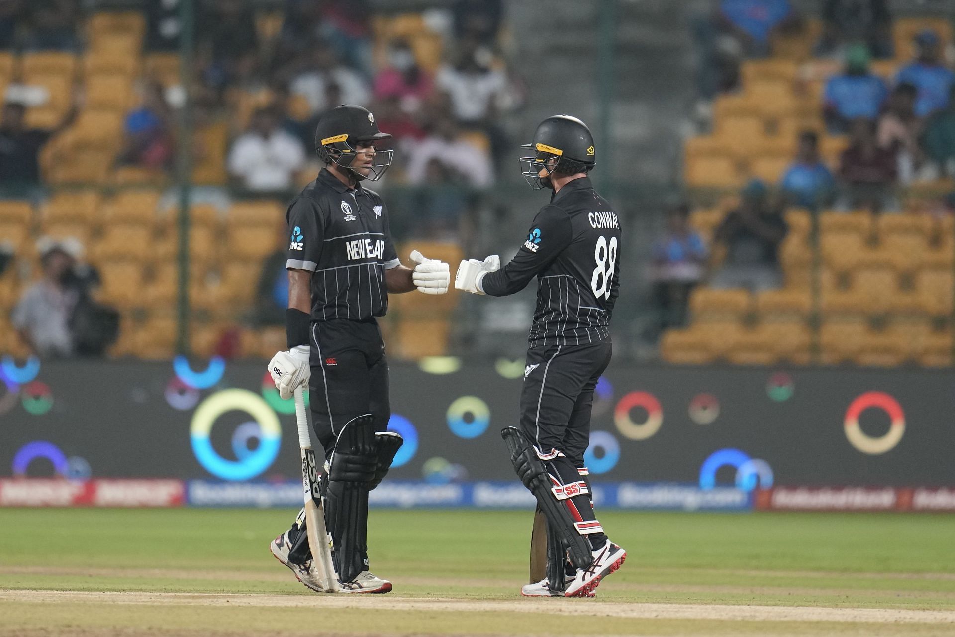 Rachin Ravindra and Devon Conway are expected to open the batting for New Zealand. [P/C: AP]
