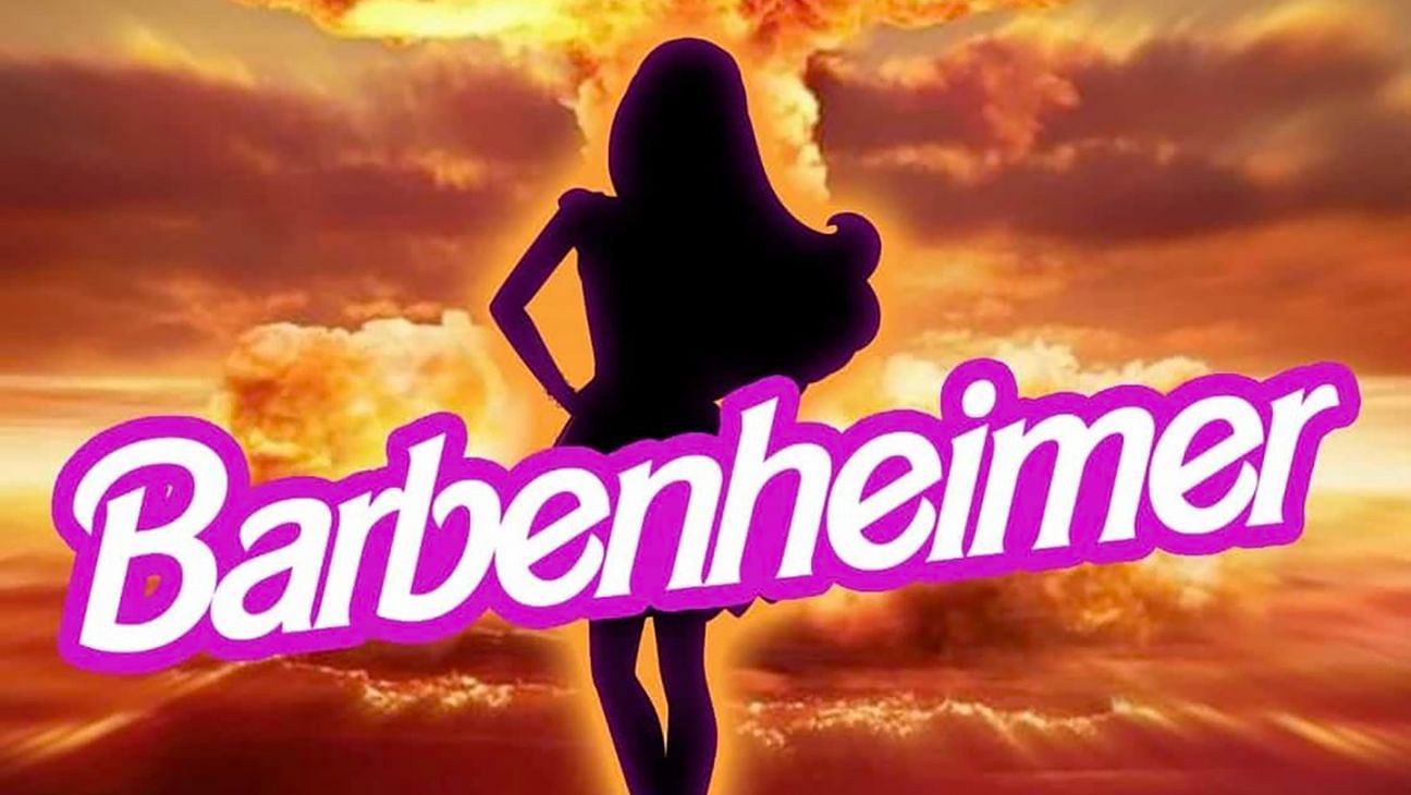 The poster for the upcoming movie Barbenheimer (Image via Full Moon Features)
