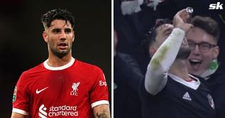 Liverpool star Dominik Szoboszlai drank shot of Palinka with fans after helping Hungary qualify for the 2024 Euros