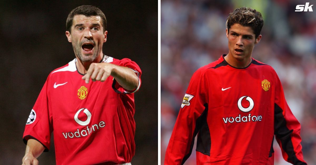 Cristiano Ronaldo and Roy Keane (via Getty Images)