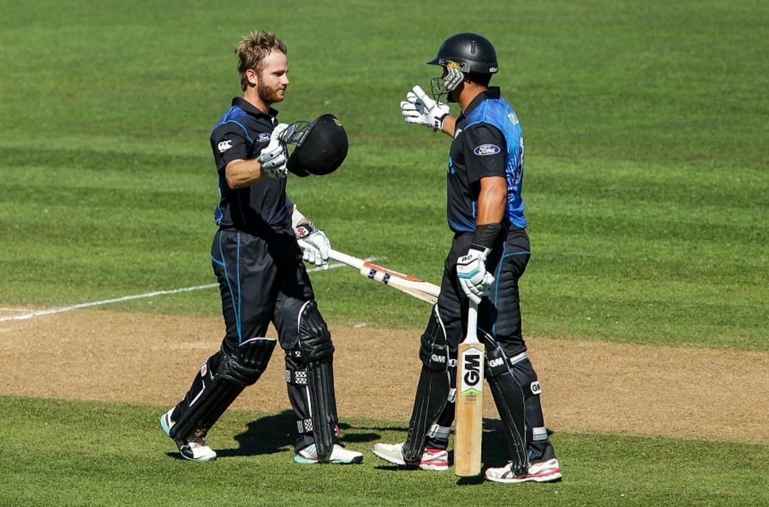Kane Williamson and Ross Taylor for New Zealand [Getty Images]