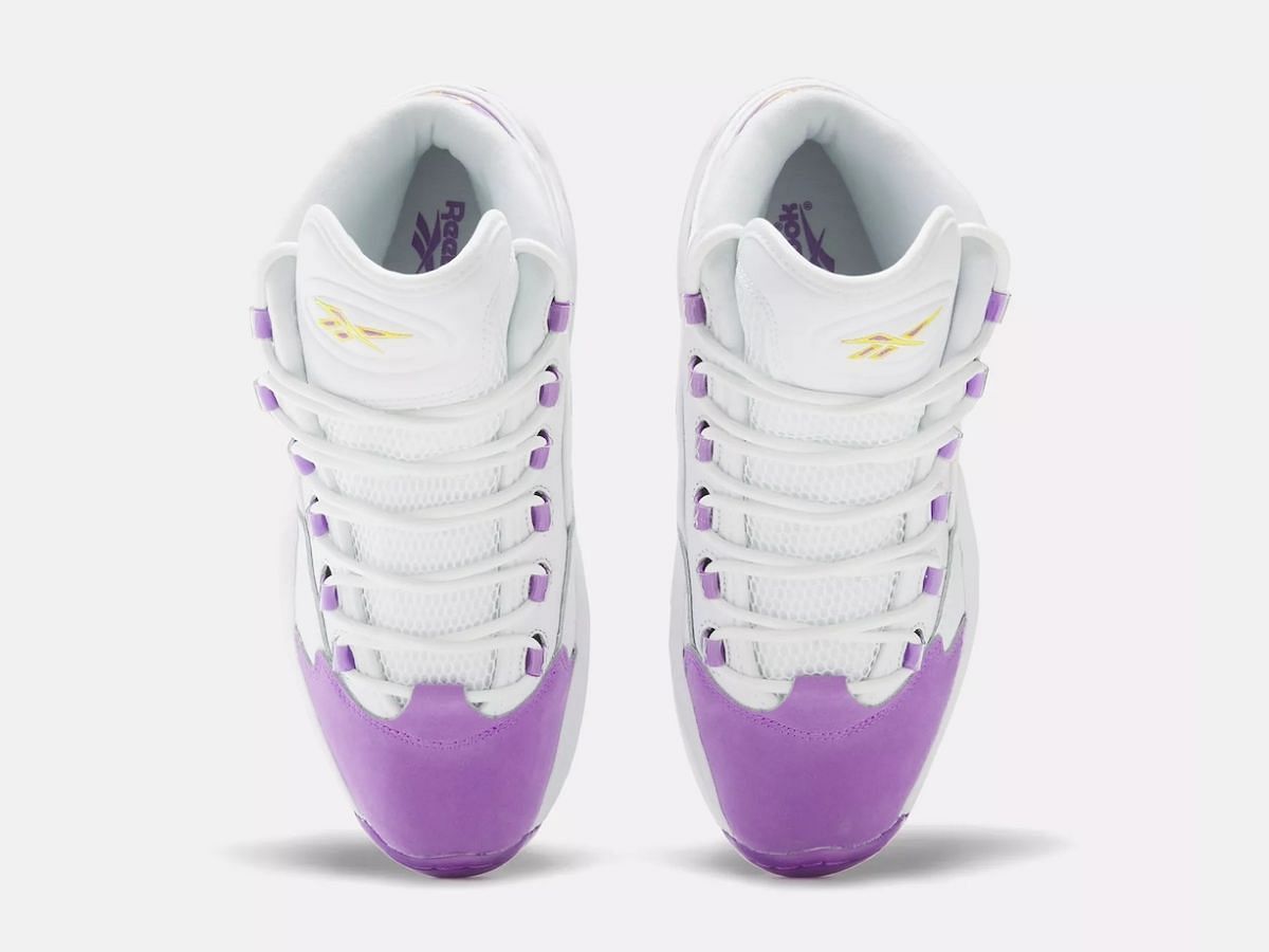 Reebok Question Mid &ldquo;Grape Toe&rdquo; sneakers (Image via SBD)