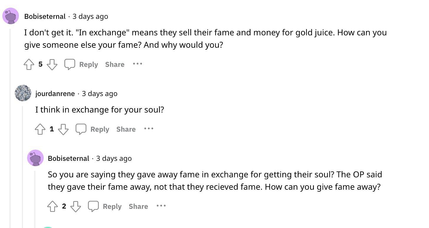 Social media users react as Taryn Manning&#039;s statements about &quot;Gold Juice&quot; go viral: Conspiracy theories explored. (Image via Reddit)