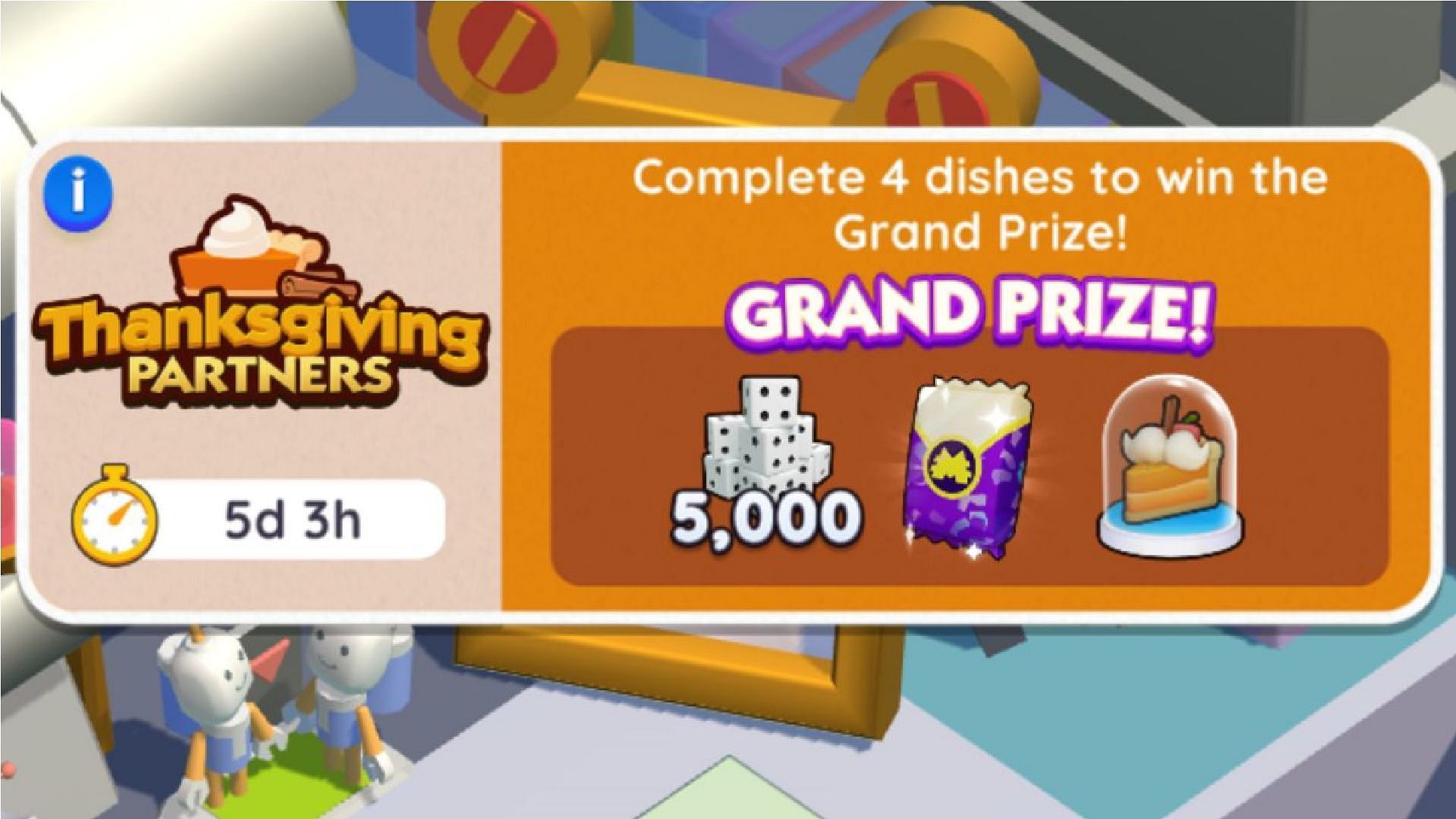 Thanksgiving Partners in Monopoly Go All event rewards, schedule, and more