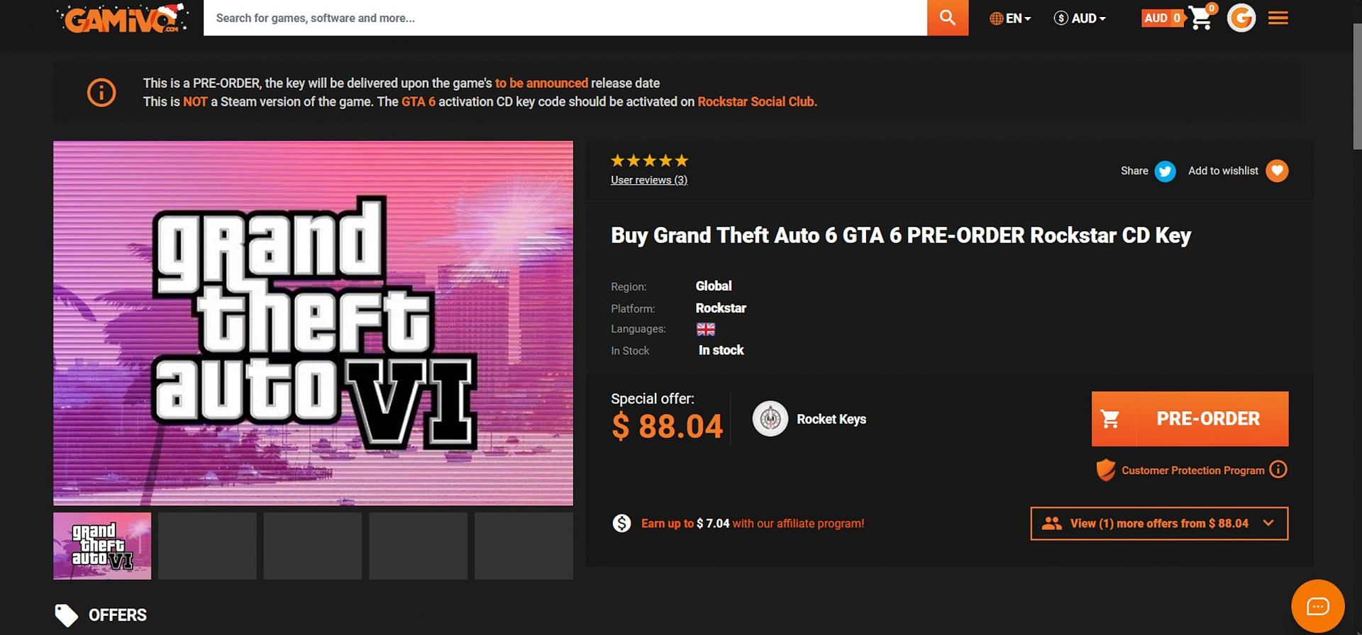 Is GTA 6 available for pre-order? (November 2023)