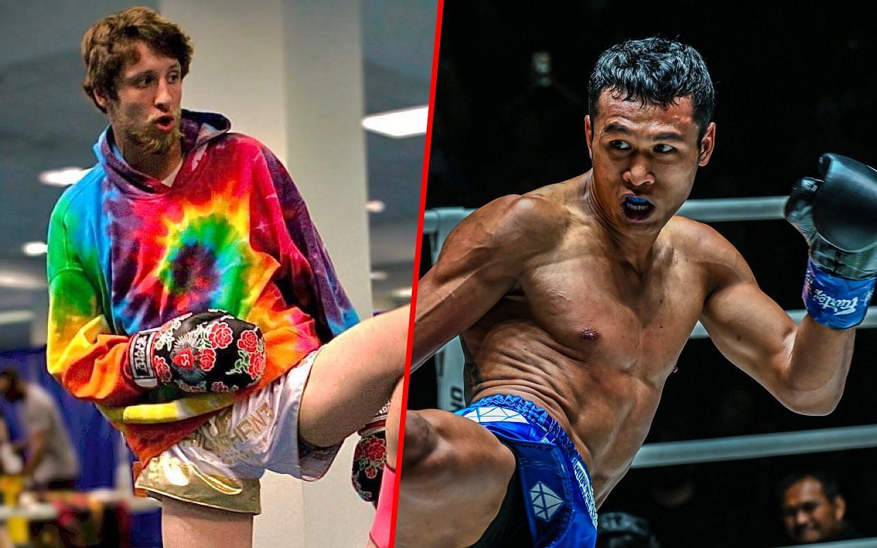 ONE Championship-debuting Luke Lessei (L) seeks to introduce himself to a wider audience with a victory over Jo Nattawut (R) in their Muay Thai clash next month. 