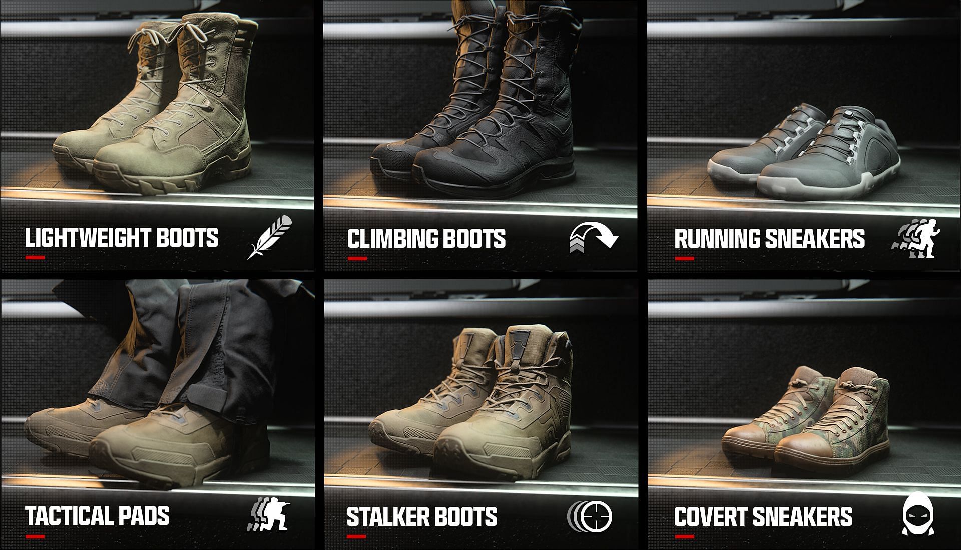 The Boot Perks of MW3 (Image via Activision)