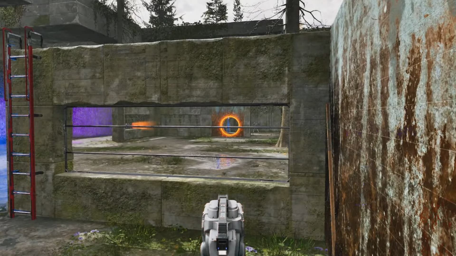 Jam the barrier and exit using the ladder (Image via Croteam)