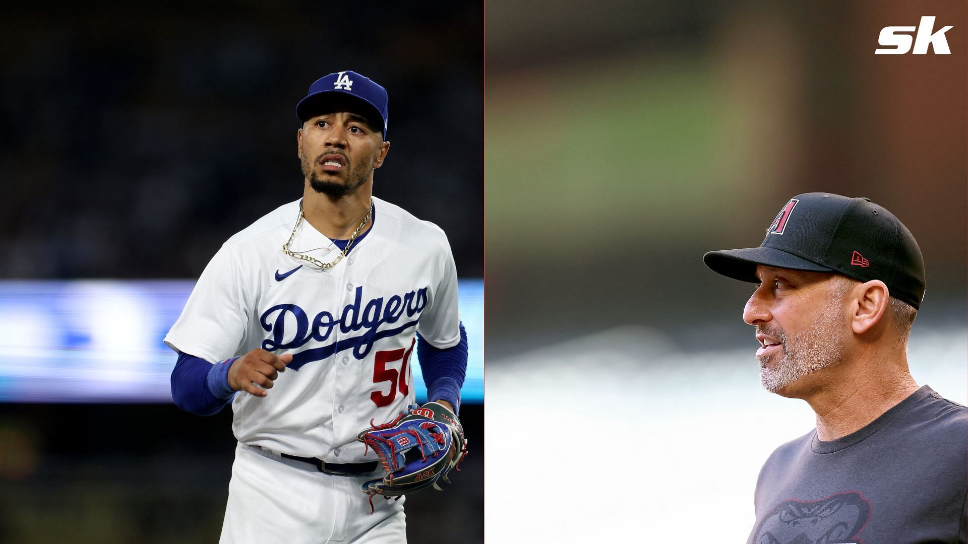 Torey Lovullo and Mookie Betts