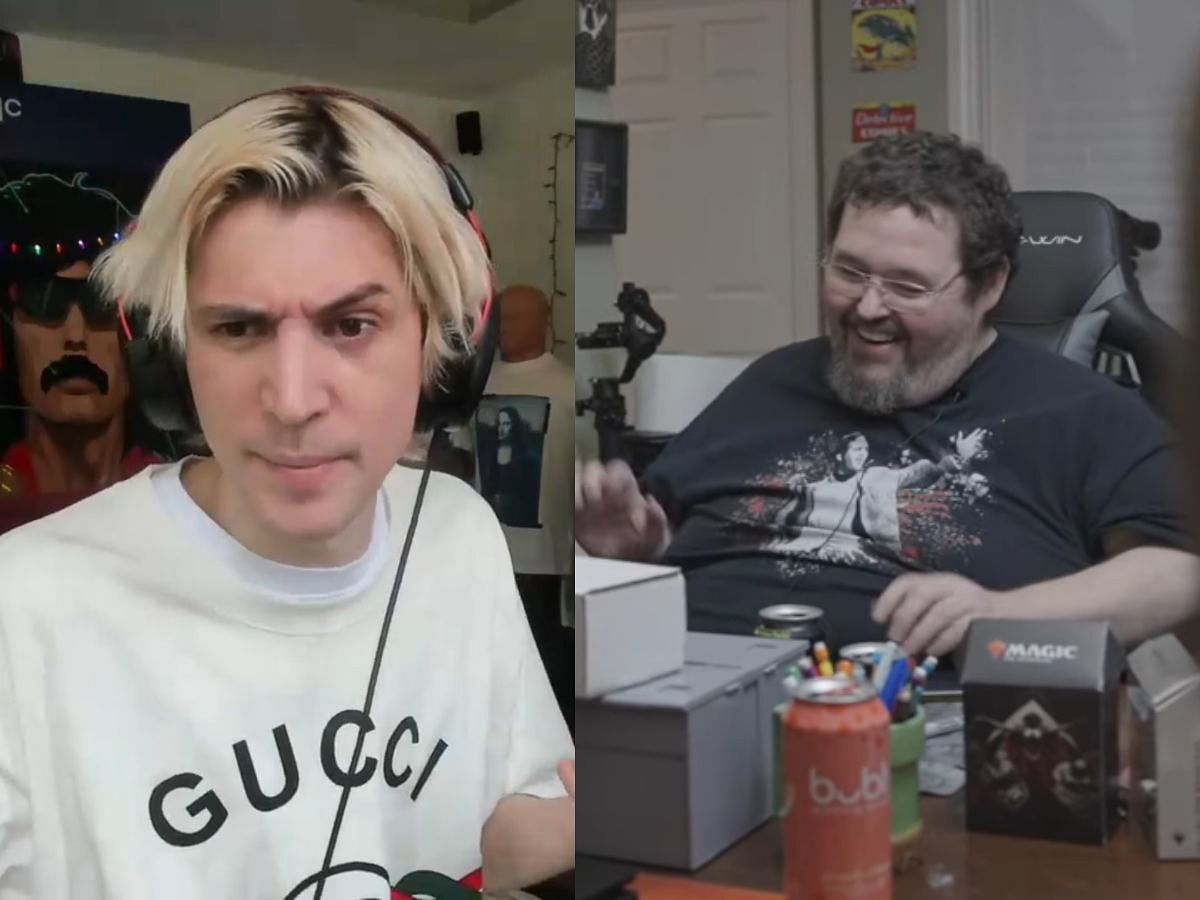 xQc not impressed with Boogie2988 and his friends (Image via Sportskeeda)