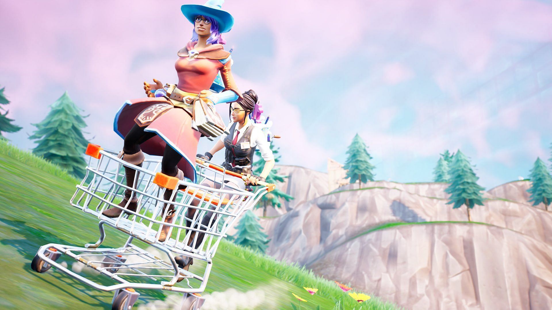 Shopping Carts are on a rampage in Fortnite Chapter 4 Season 5 (Image via Twitter/Rook_FN)