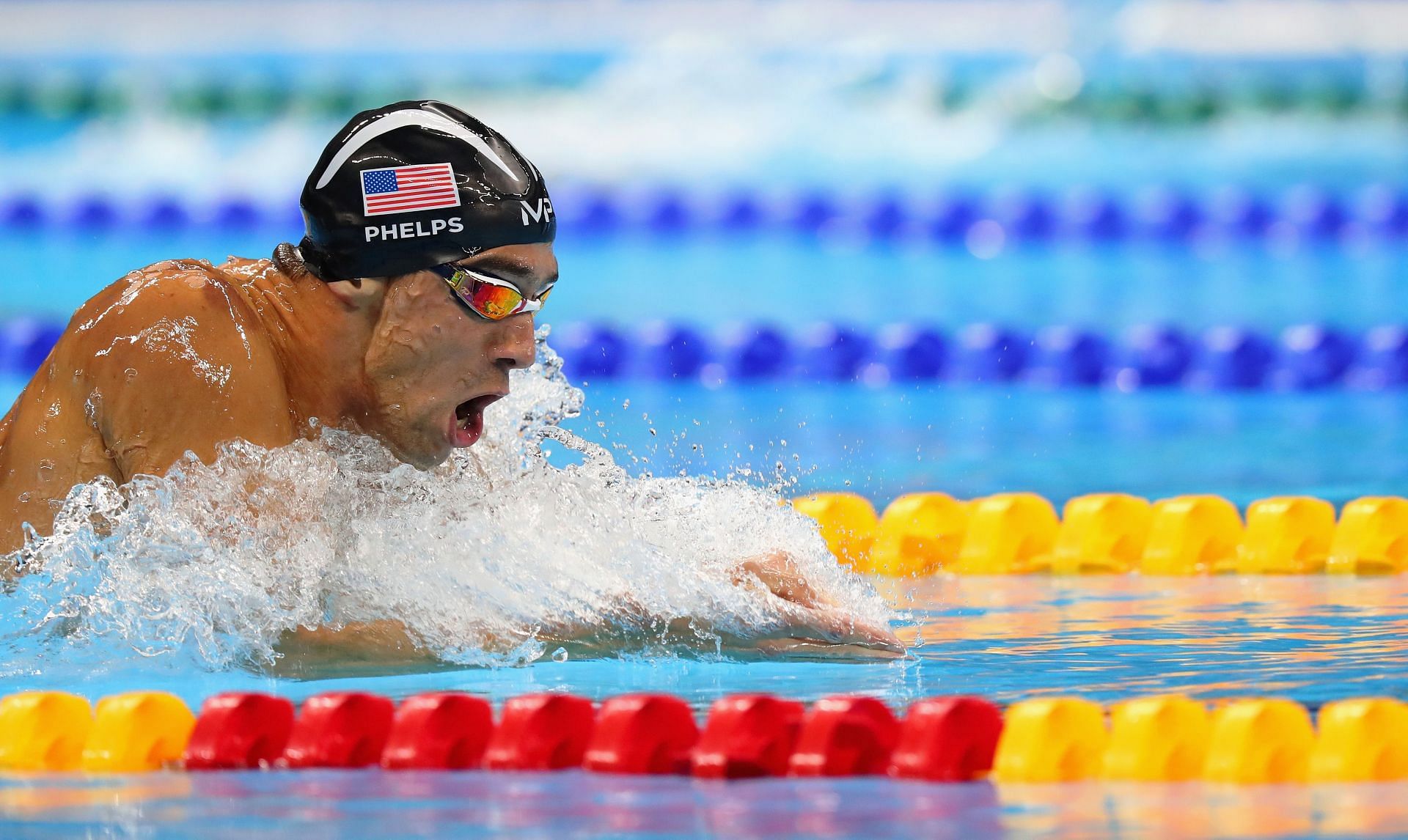 Michael Phelps of the United States competes in the Men&#039;s 200m Individual Medley at the Rio 2016 Olympic Games in Rio de Janeiro, Brazil.