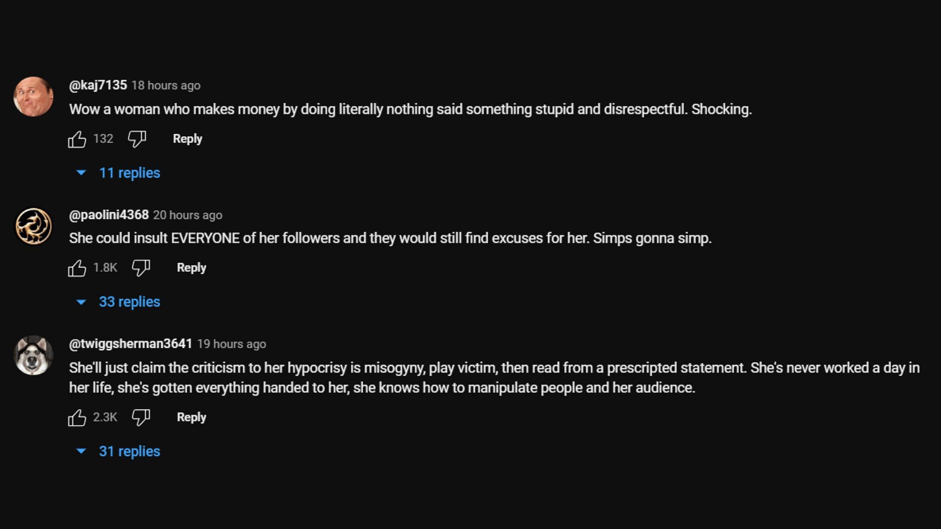 Fans were quick to condemn Imane for her response to the situation. (Image via Asmongold Clips/X)