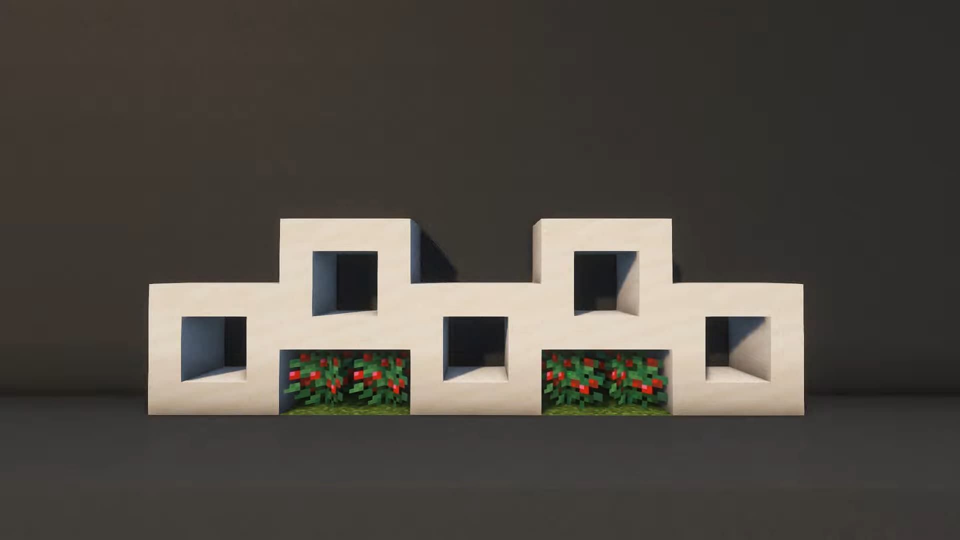 Quartz blocks are amazing for building walls (Image via YouTube/Eli&#039;s Art)