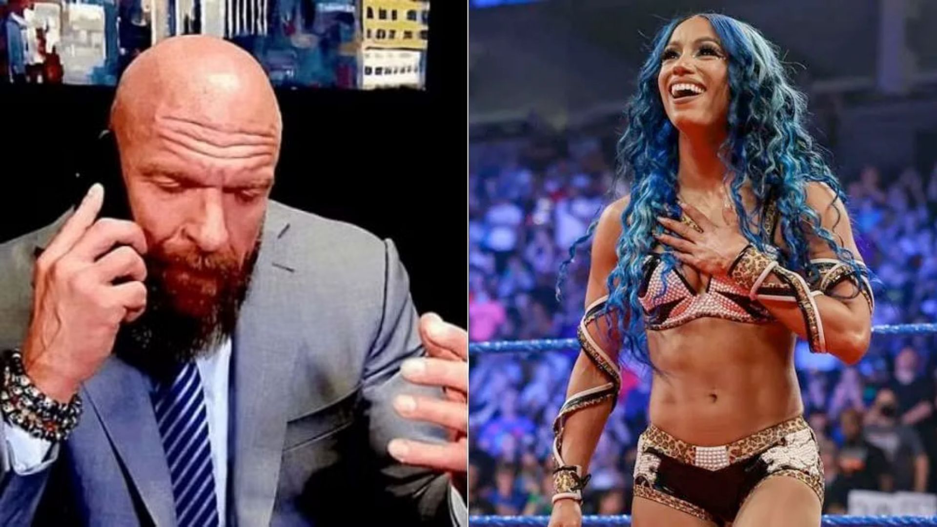 Triple H on X: The new era of @WWE was just punctuated by a  #BankStatement. Congratulations @SashaBanksWWE!! #Raw #TrueBoss   / X