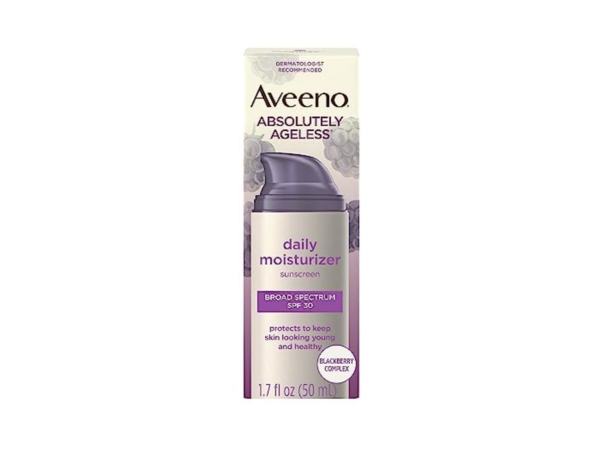 Aveeno Absolutely Ageless Anti-Wrinkle Facial Moisturizer (Image via Amazon)