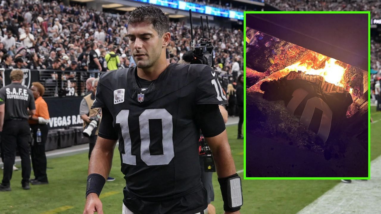 Raiders fans start burning Jimmy Garoppolo jerseys as pressure mounts on $33,750,000 QB 