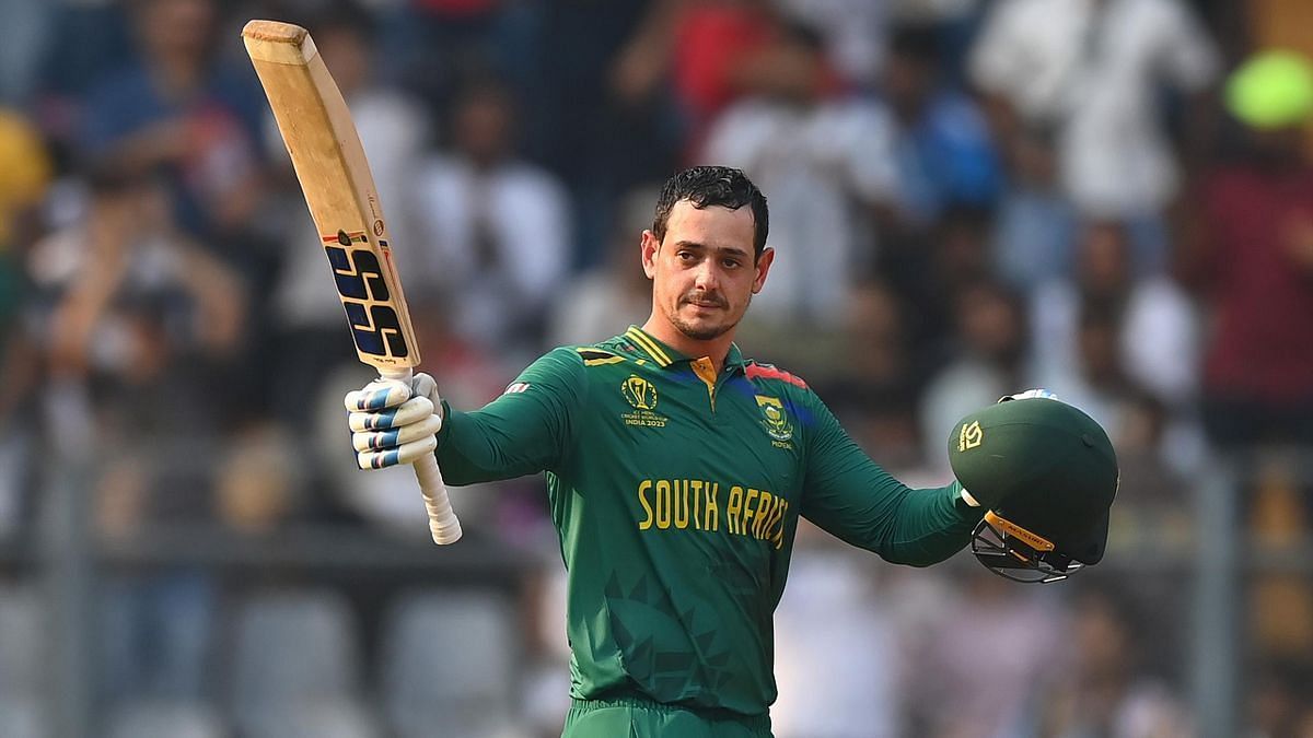 Quinton de Kock piled on the runs for South Africa at the 2023 World Cup (Image via Getty)