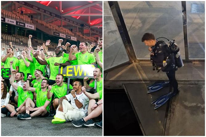 “Not this being more interesting than the 2023 season”: F1 fans react to Mercedes staff's innovative method to retrieve wedding ring from the Marina