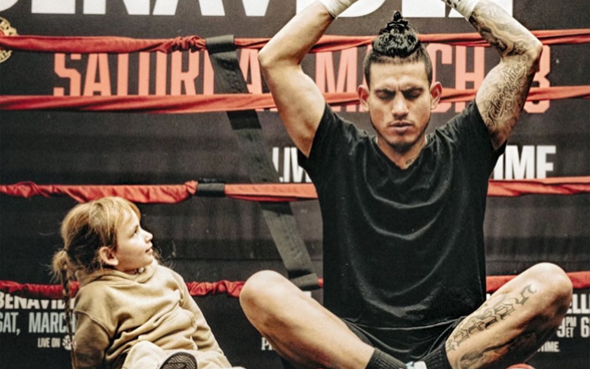 Jose Benavidez Jr. with his daughter (Image courtesy: @josebenavidezjr92 Instagram)