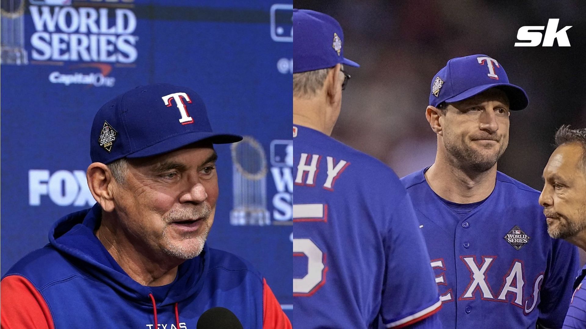 Bruce Bochy felt that Max Scherzer was probably cussing him out after a prank pulled by Jacob deGrom