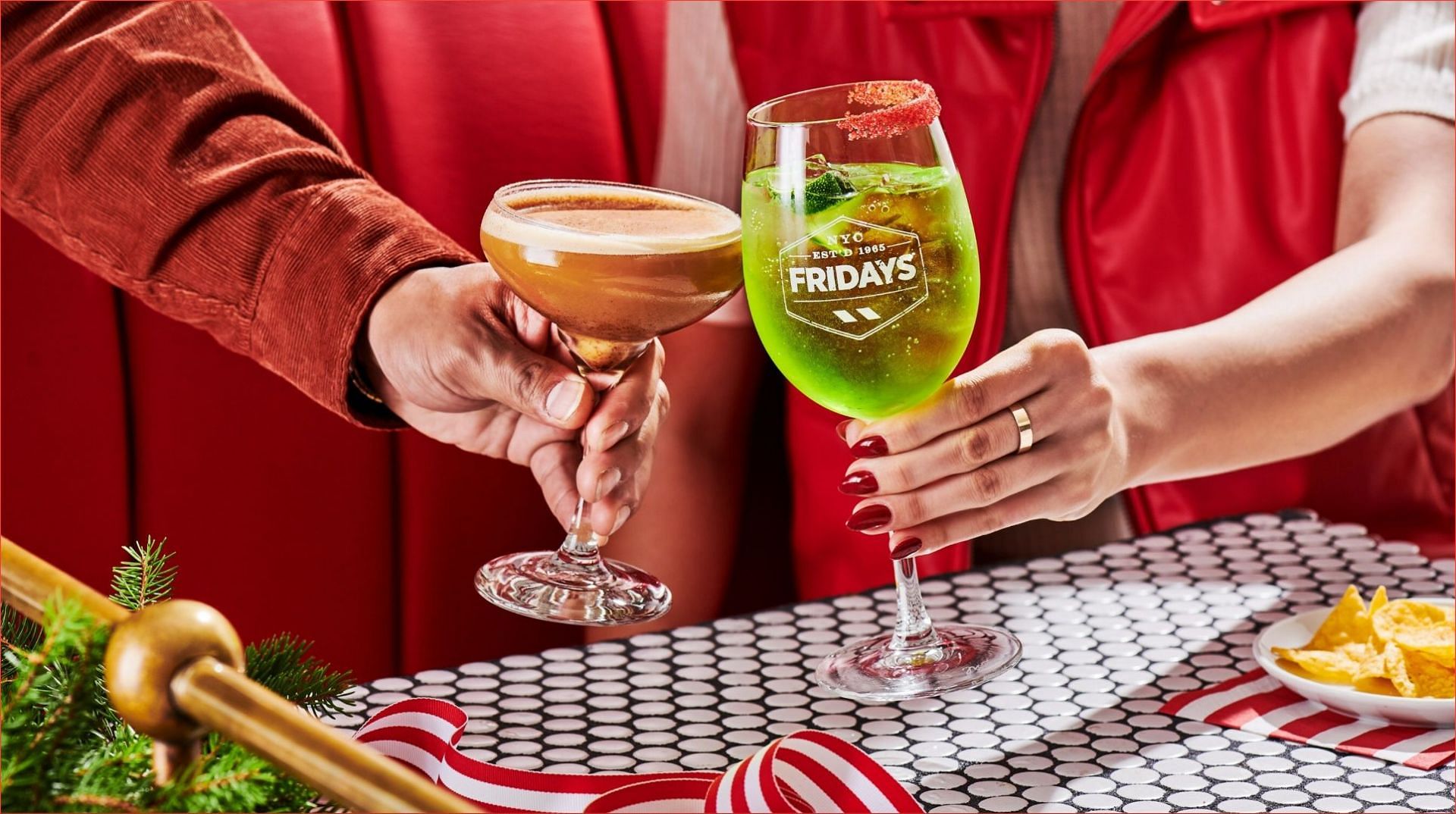TGI Fridays&#039; Claus for Celebration holiday cocktail menu can be availed throughout the holiday season (Image via TGI Fridays)
