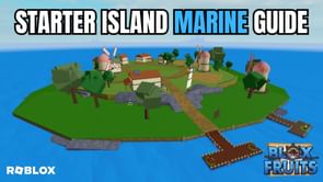 Starter Island Marine guide in Roblox Blox Fruits