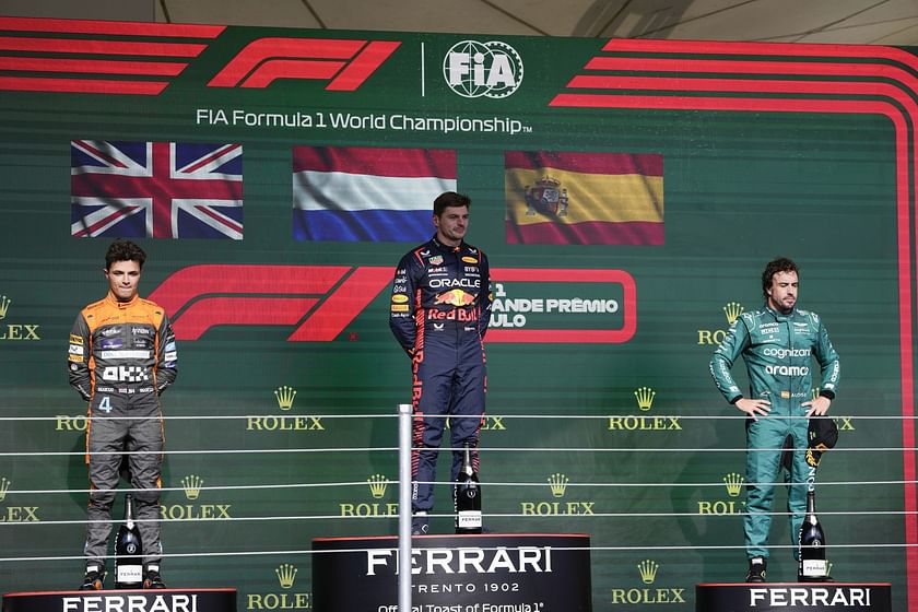 F1 Brazilian Grand Prix 2023 sprint race results as Max Verstappen