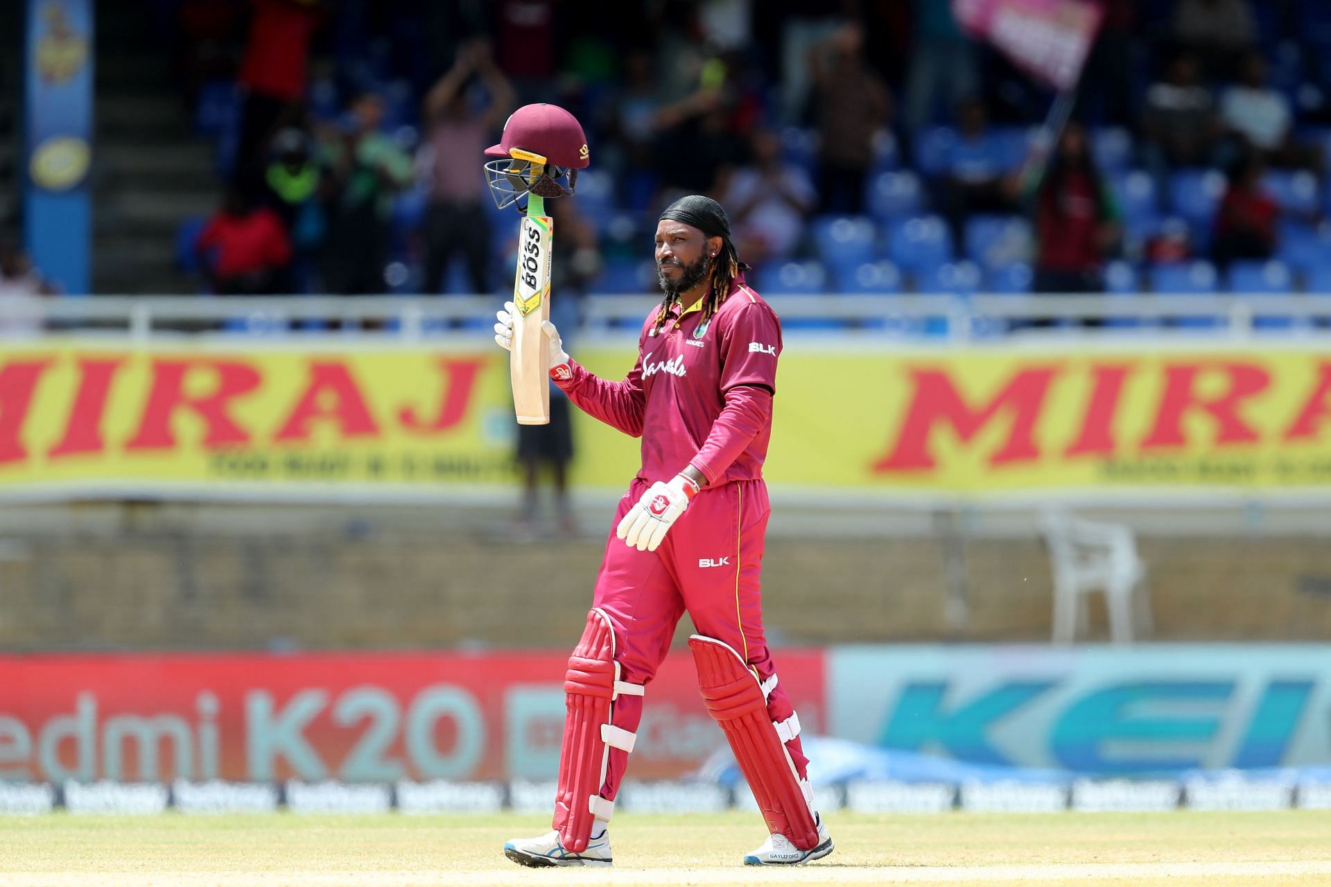 Chris Gayle during his last ODI vs India in 2019 [Getty Images]